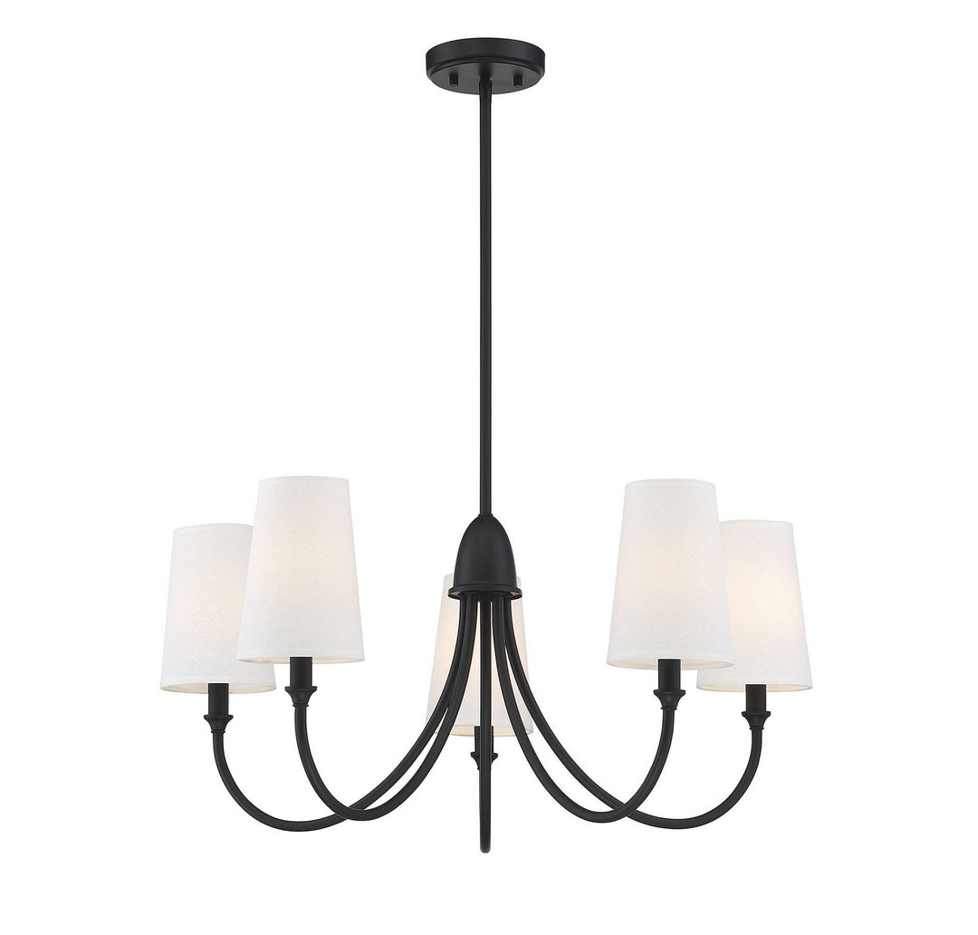 Savoy House Cameron 1-2540-5-89 Chandelier Light - Matte Black