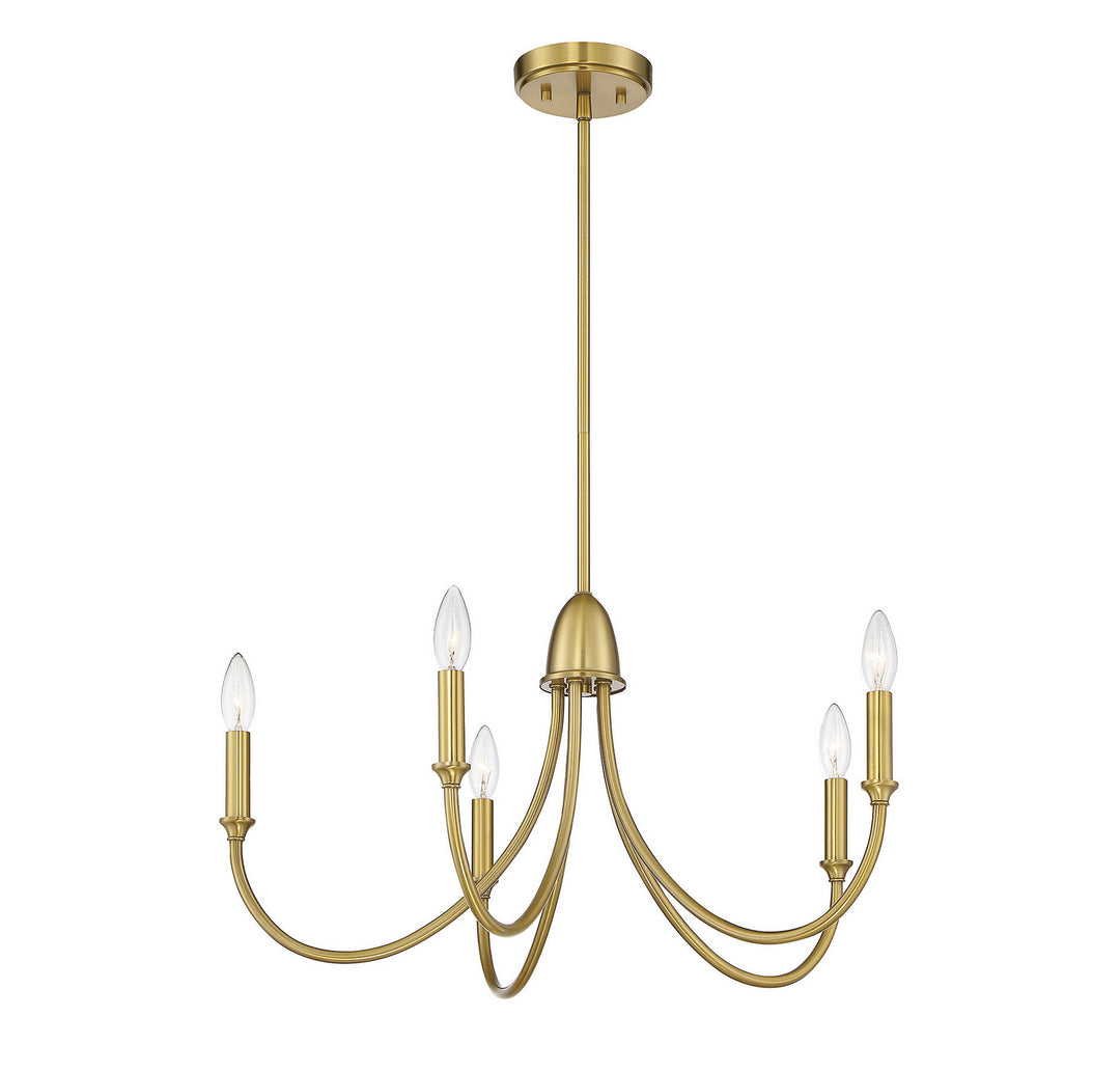 Savoy House Cameron 1-2540-5-322 Chandelier Light - Warm Brass