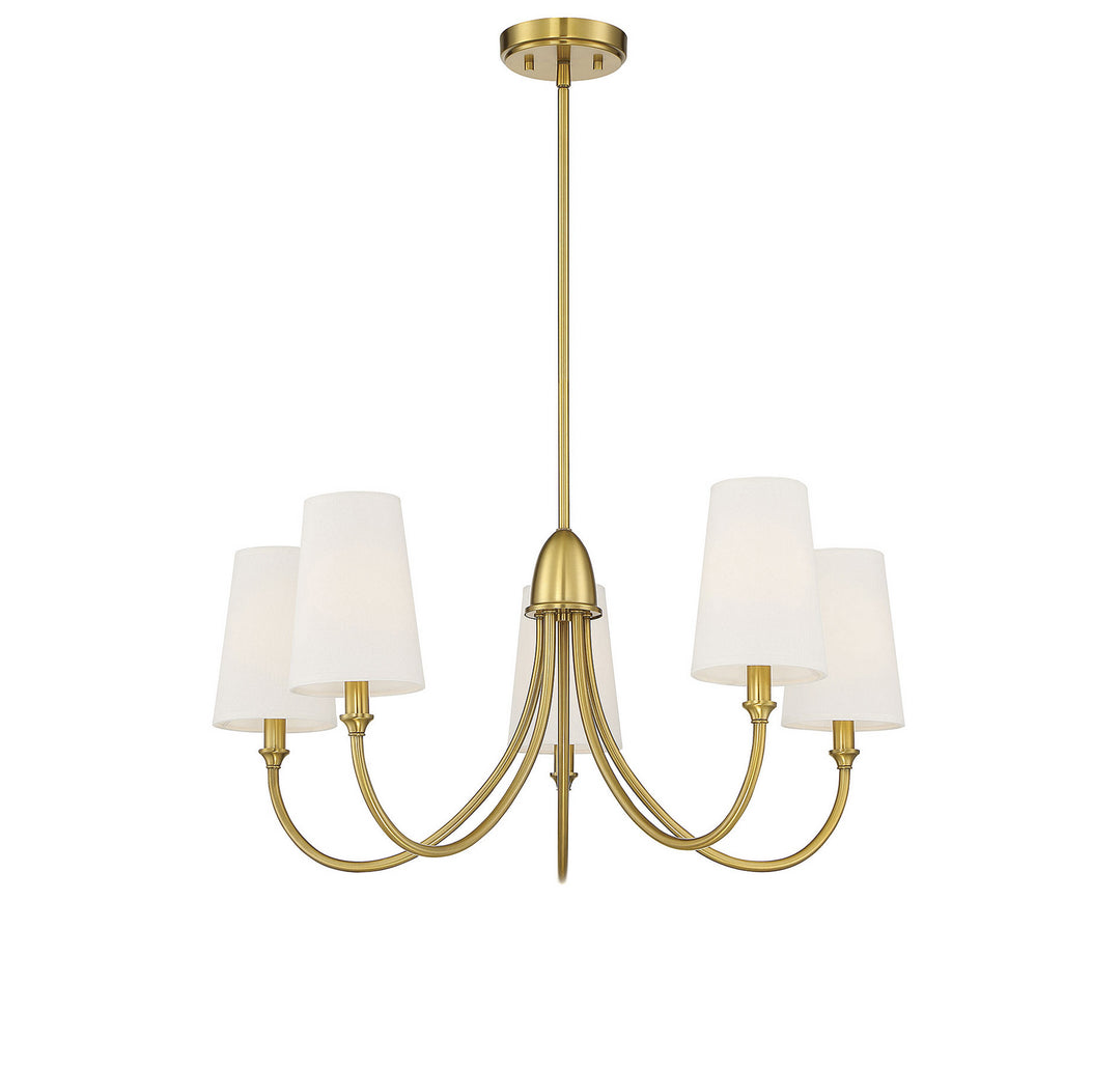 Savoy House Cameron 1-2540-5-322 Chandelier Light - Warm Brass