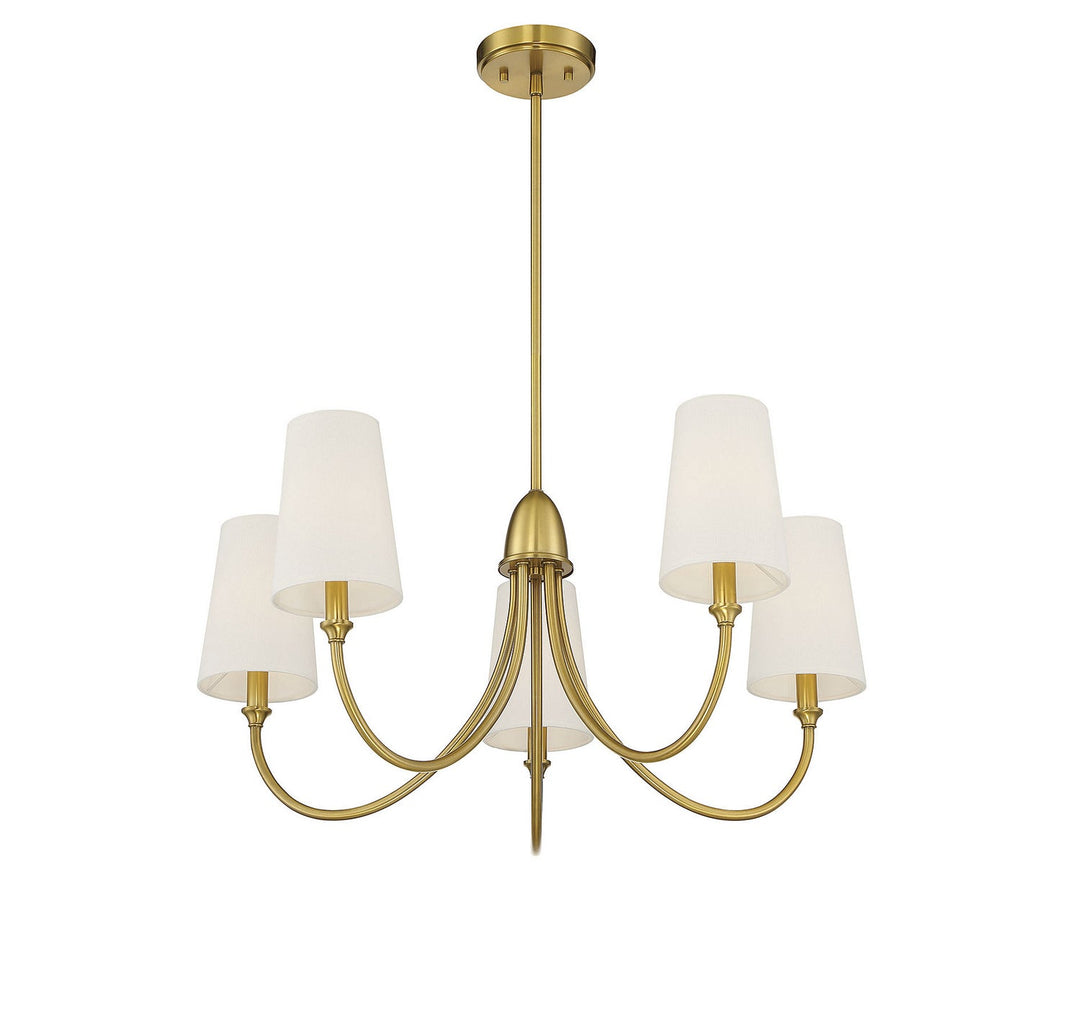 Savoy House Cameron 1-2540-5-322 Chandelier Light - Warm Brass