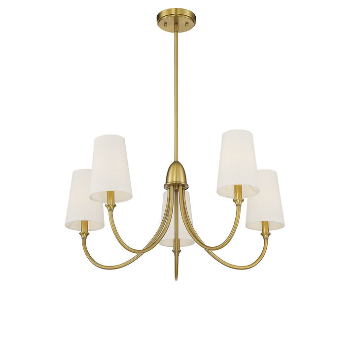 Savoy House Cameron 1-2540-5-322 Chandelier Light - Warm Brass