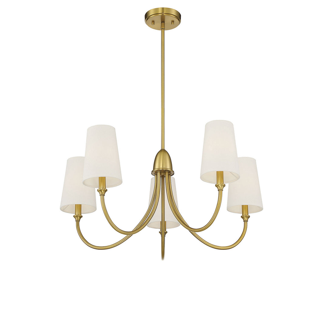 Savoy House Cameron 1-2540-5-322 Chandelier Light - Warm Brass