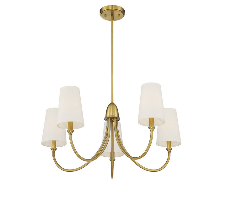 Savoy House Cameron 1-2540-5-322 Chandelier Light - Warm Brass