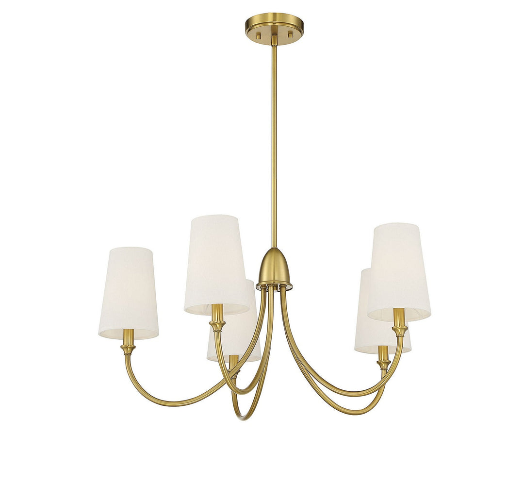 Savoy House Cameron 1-2540-5-322 Chandelier Light - Warm Brass