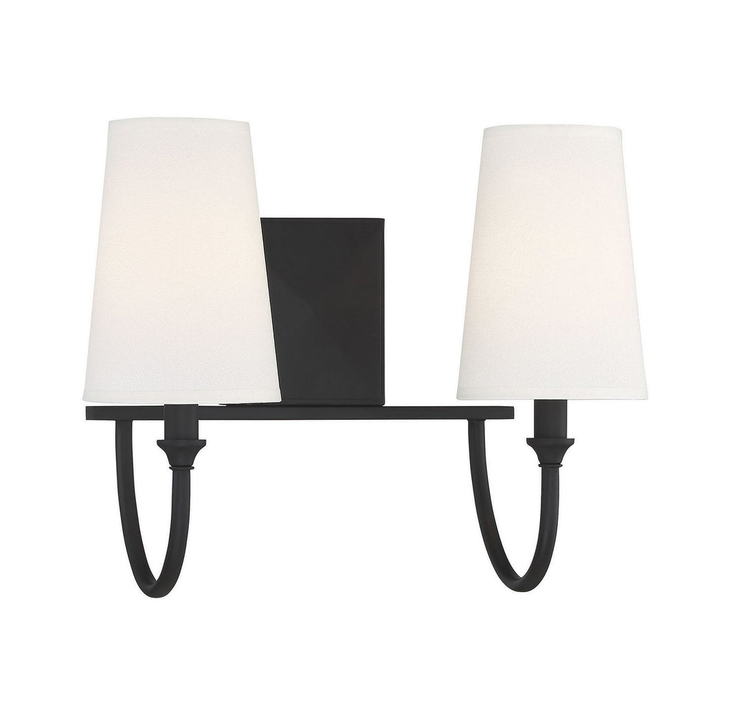 Savoy House Cameron 8-2542-2-89 Bath Vanity Light 15 in. wide - Matte Black