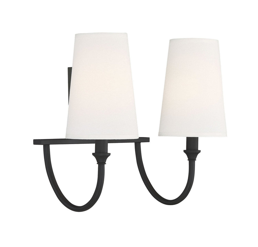 Savoy House Cameron 8-2542-2-89 Bath Vanity Light 15 in. wide - Matte Black