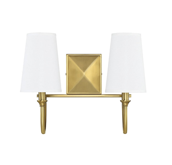 Savoy House Cameron 8-2542-2-322 Bath Vanity Light 15 in. wide - Warm Brass