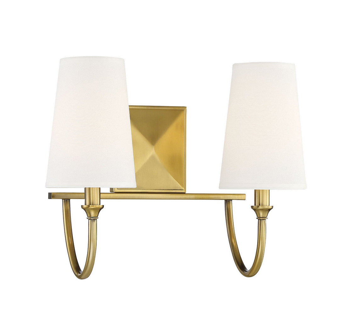 Savoy House Cameron 8-2542-2-322 Bath Vanity Light 15 in. wide - Warm Brass