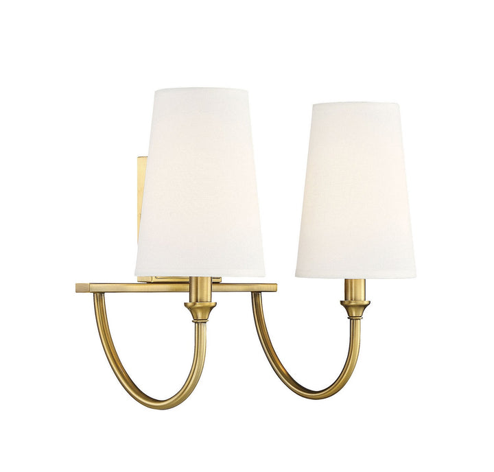 Savoy House Cameron 8-2542-2-322 Bath Vanity Light 15 in. wide - Warm Brass