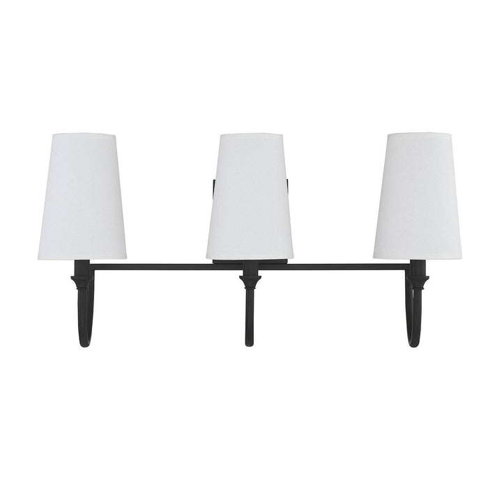 Savoy House Cameron 8-2542-3-89 Bath Vanity Light 24 in. wide - Matte Black