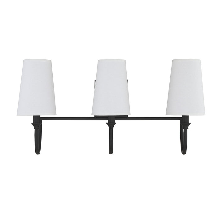 Savoy House Cameron 8-2542-3-89 Bath Vanity Light 24 in. wide - Matte Black