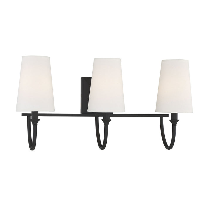 Savoy House Cameron 8-2542-3-89 Bath Vanity Light 24 in. wide - Matte Black