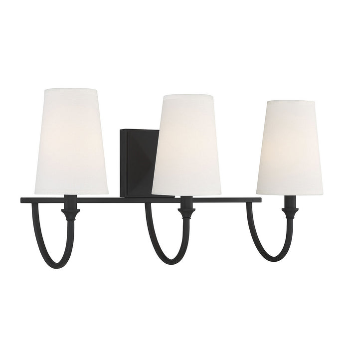 Savoy House Cameron 8-2542-3-89 Bath Vanity Light 24 in. wide - Matte Black
