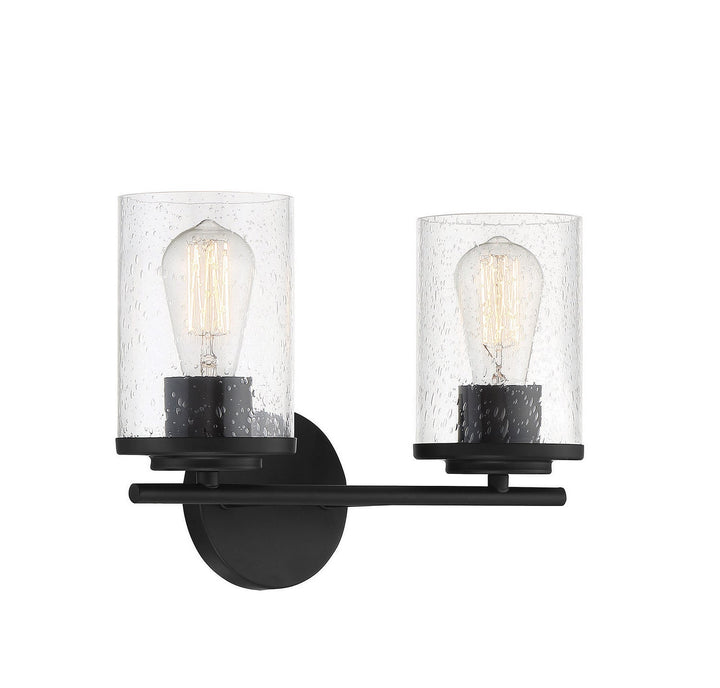 Savoy House Marshall 8-8020-2-BK Bath Vanity Light 14 in. wide - Matte Black