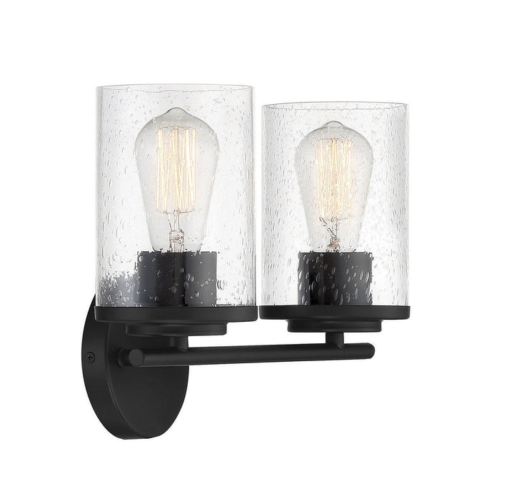 Savoy House Marshall 8-8020-2-BK Bath Vanity Light 14 in. wide - Matte Black