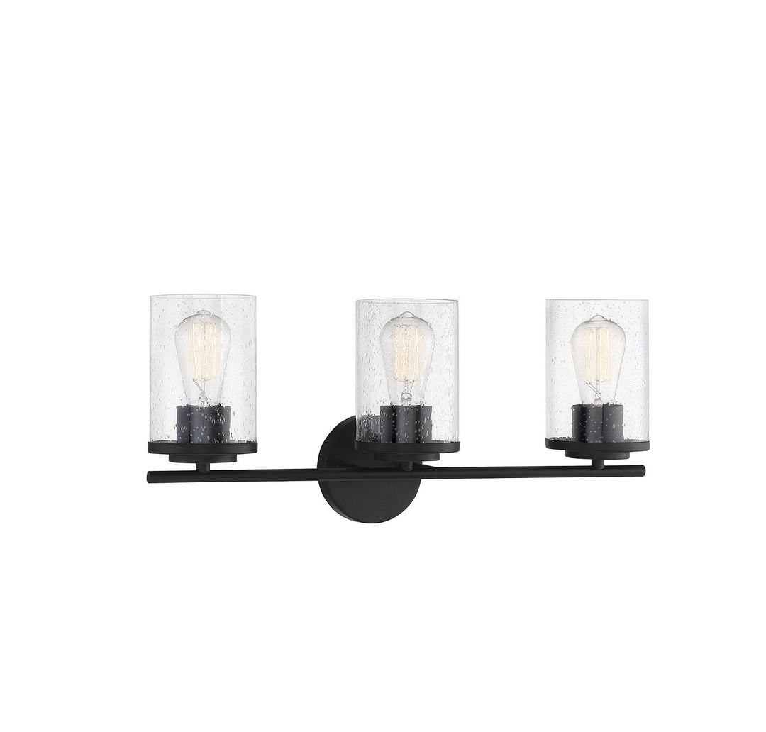 Savoy House Marshall 8-8020-3-BK Bath Vanity Light 22 in. wide - Matte Black