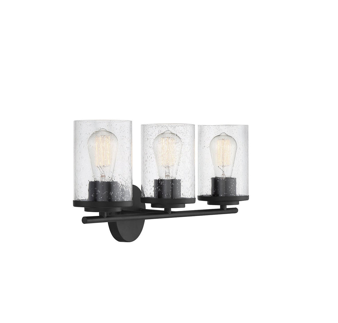 Savoy House Marshall 8-8020-3-BK Bath Vanity Light 22 in. wide - Matte Black