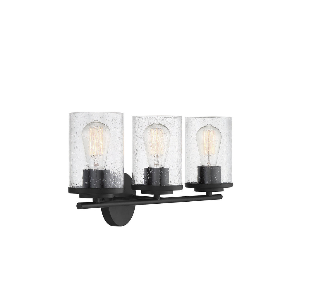 Savoy House Marshall 8-8020-3-BK Bath Vanity Light 22 in. wide - Matte Black