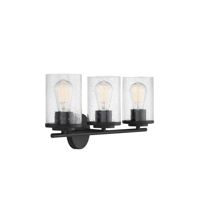 Savoy House Marshall 8-8020-3-BK Bath Vanity Light 22 in. wide - Matte Black