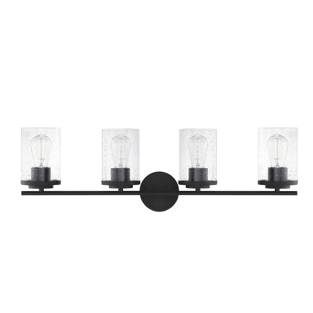 Savoy House Marshall 8-8020-4-BK Bath Vanity Light 31 in. wide - Matte Black