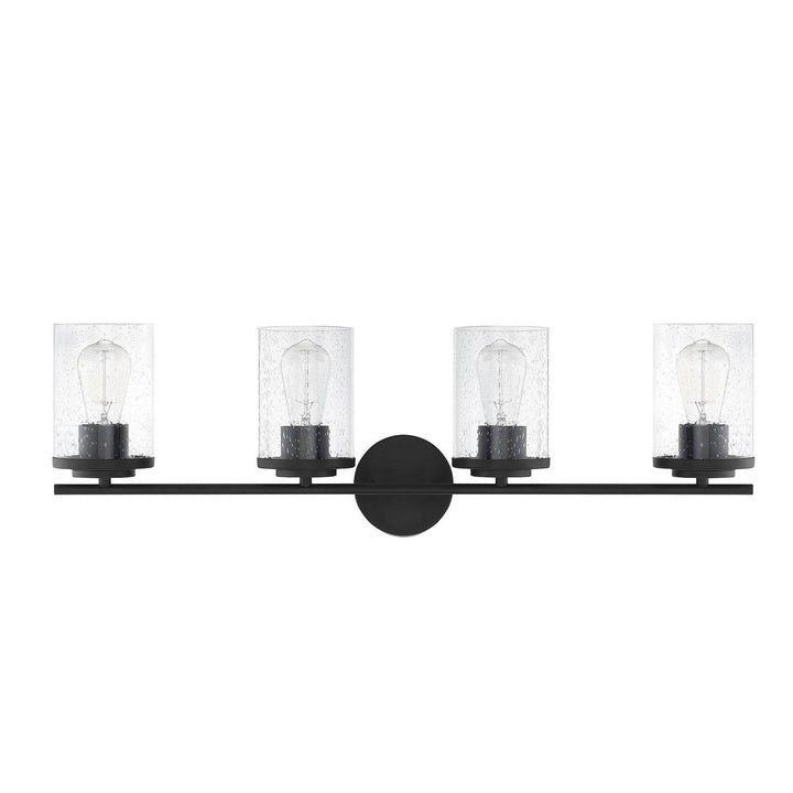 Savoy House Marshall 8-8020-4-BK Bath Vanity Light 31 in. wide - Matte Black