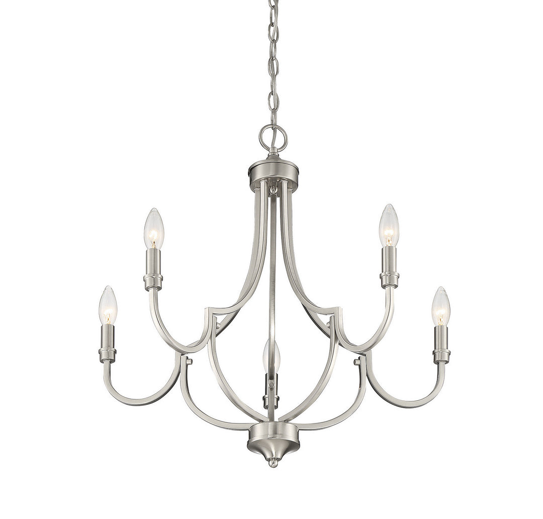 Savoy House Auburn 1-2005-5-SN Chandelier Light - Satin Nickel