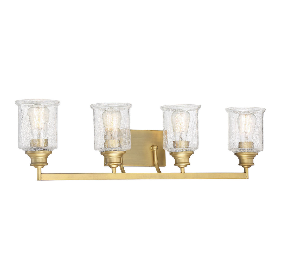 Savoy House Hampton 8-1972-4-322 Bath Vanity Light 32 in. wide - Warm Brass