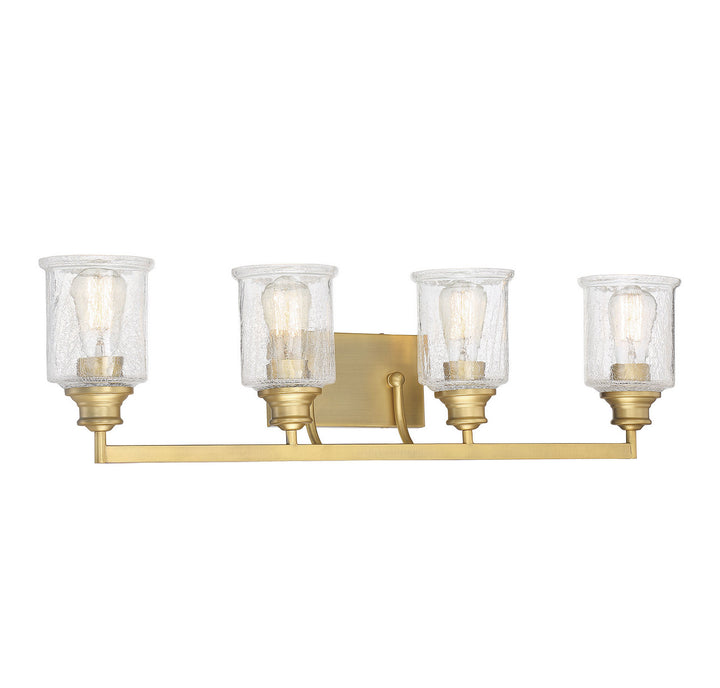 Savoy House Hampton 8-1972-4-322 Bath Vanity Light 32 in. wide - Warm Brass