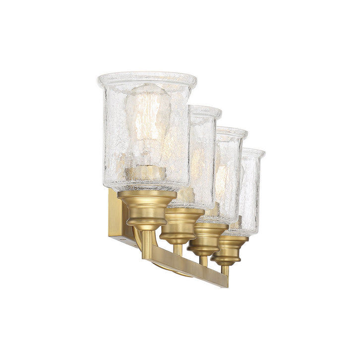 Savoy House Hampton 8-1972-4-322 Bath Vanity Light 32 in. wide - Warm Brass