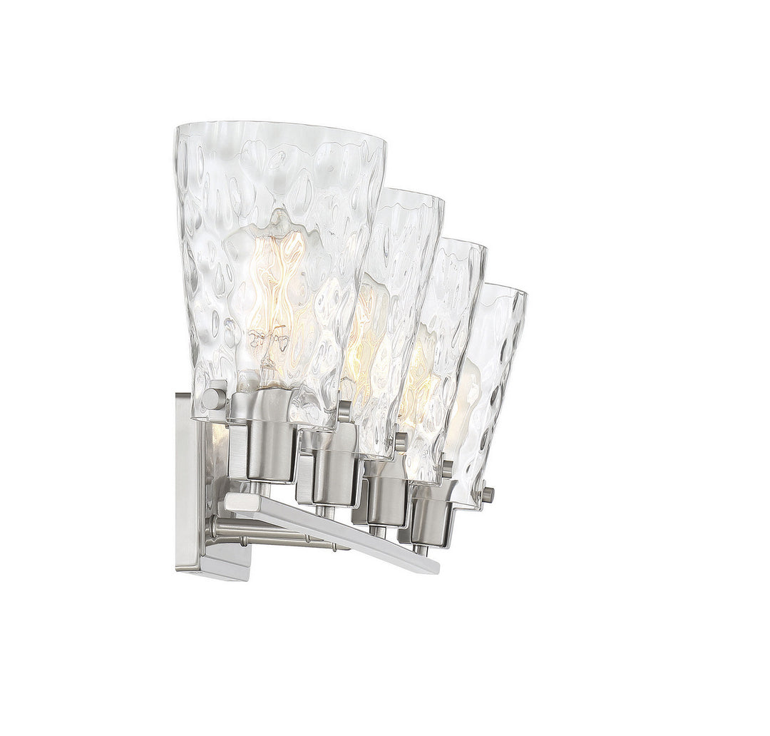 Savoy House Vaughan 8-4508-4-SN Bath Vanity Light 33 in. wide - Satin Nickel