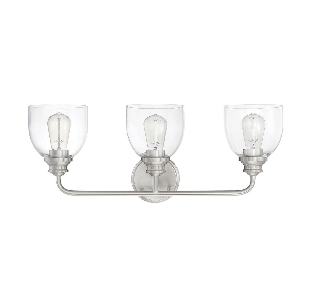 Savoy House Vale 8-7205-3-SN Bath Vanity Light 24 in. wide - Satin Nickel