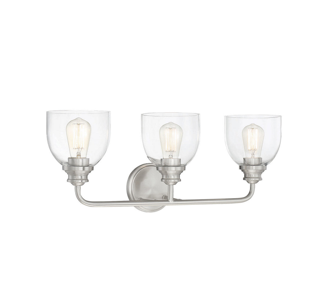 Savoy House Vale 8-7205-3-SN Bath Vanity Light 24 in. wide - Satin Nickel
