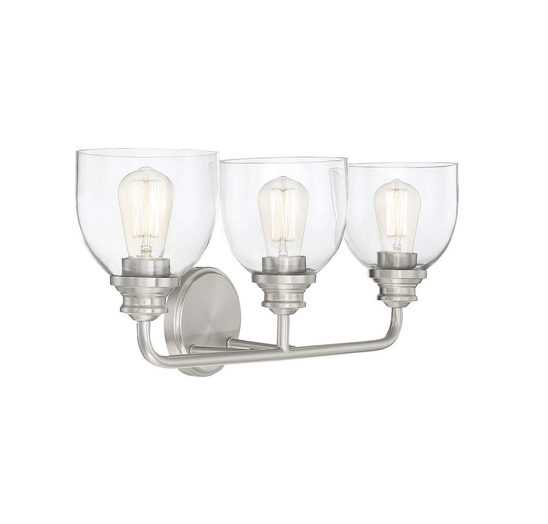 Savoy House Vale 8-7205-3-SN Bath Vanity Light 24 in. wide - Satin Nickel