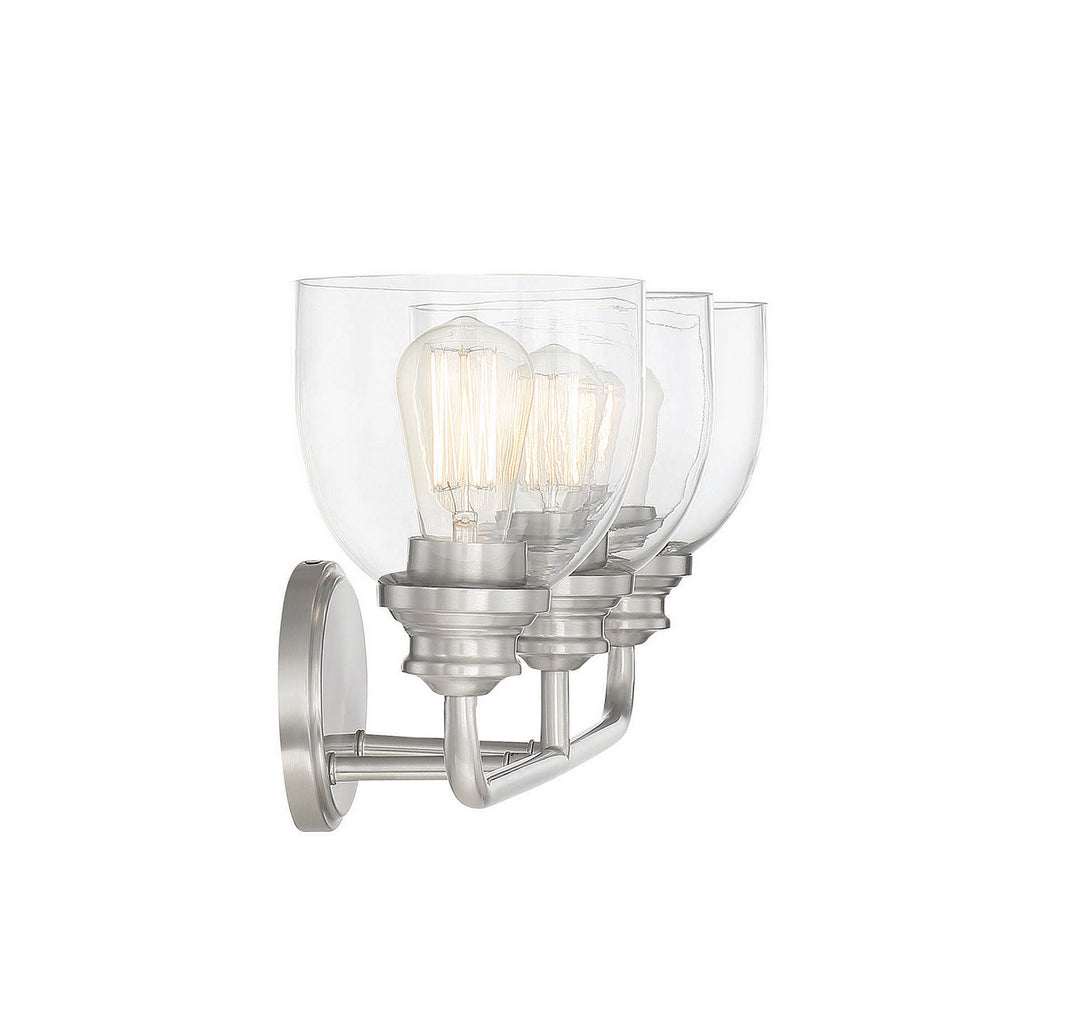 Savoy House Vale 8-7205-3-SN Bath Vanity Light 24 in. wide - Satin Nickel