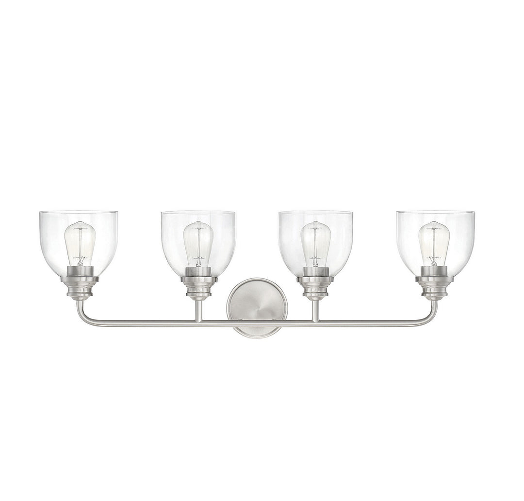 Savoy House Vale 8-7205-4-SN Bath Vanity Light 33 in. wide - Satin Nickel