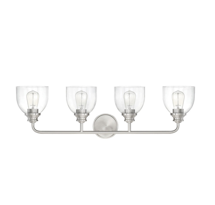 Savoy House Vale 8-7205-4-SN Bath Vanity Light 33 in. wide - Satin Nickel