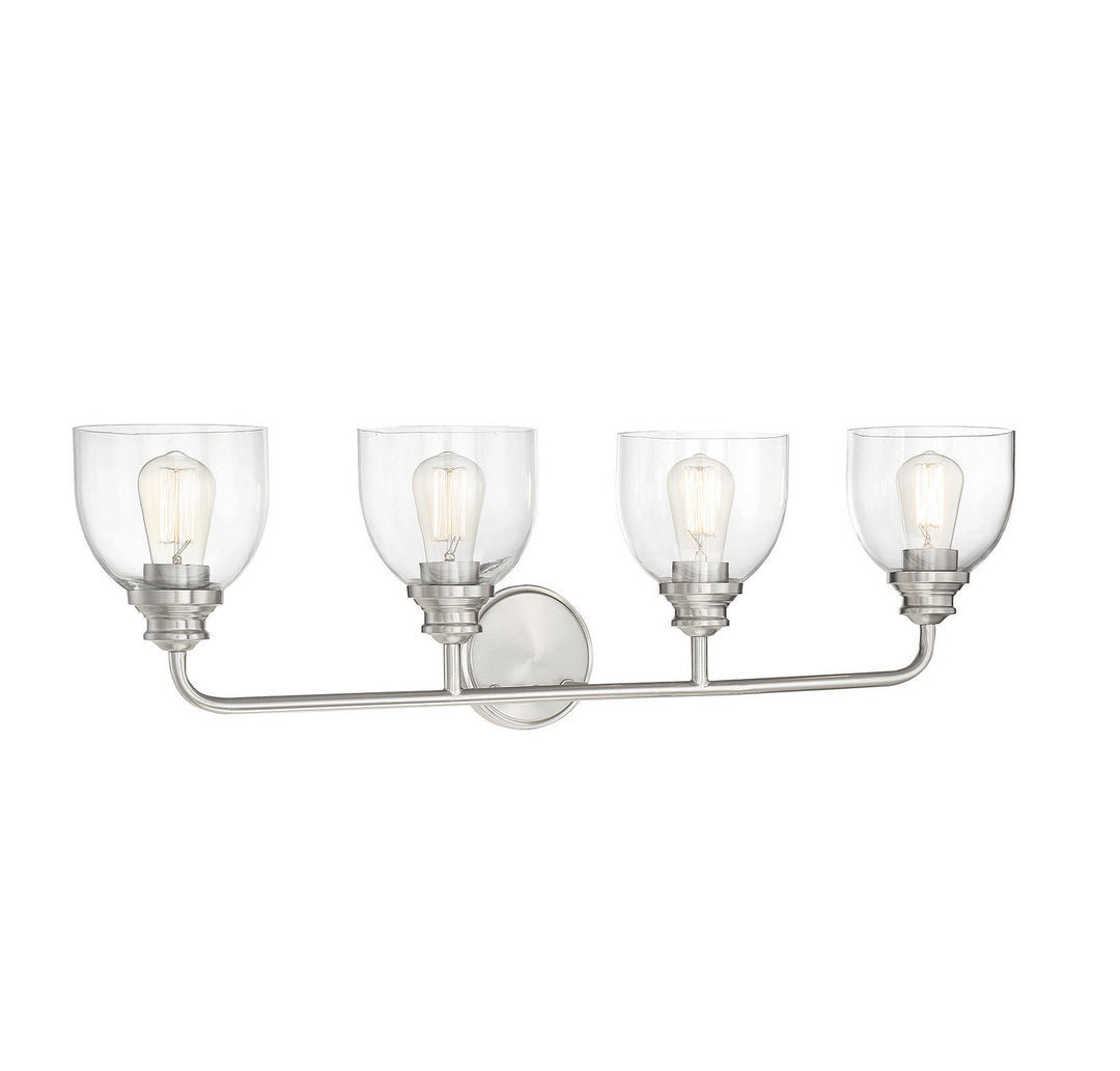 Savoy House Vale 8-7205-4-SN Bath Vanity Light 33 in. wide - Satin Nickel