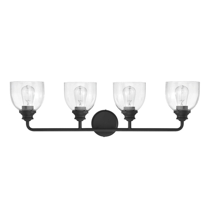 Savoy House Vale 8-7205-4-BK Bath Vanity Light 33 in. wide - Black
