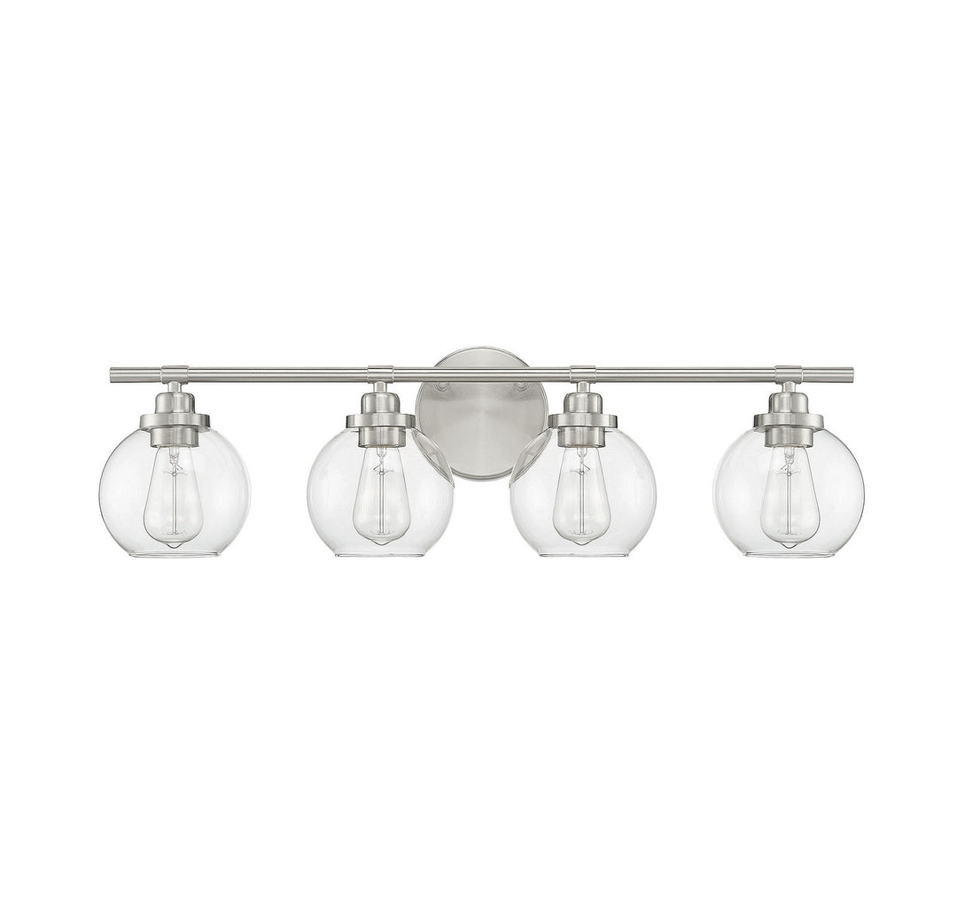 Savoy House Carson 8-4050-4-SN Bath Vanity Light 30 in. wide - Satin Nickel