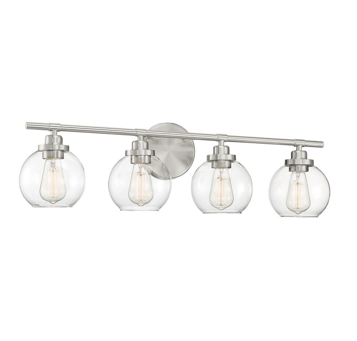 Savoy House Carson 8-4050-4-SN Bath Vanity Light 30 in. wide - Satin Nickel