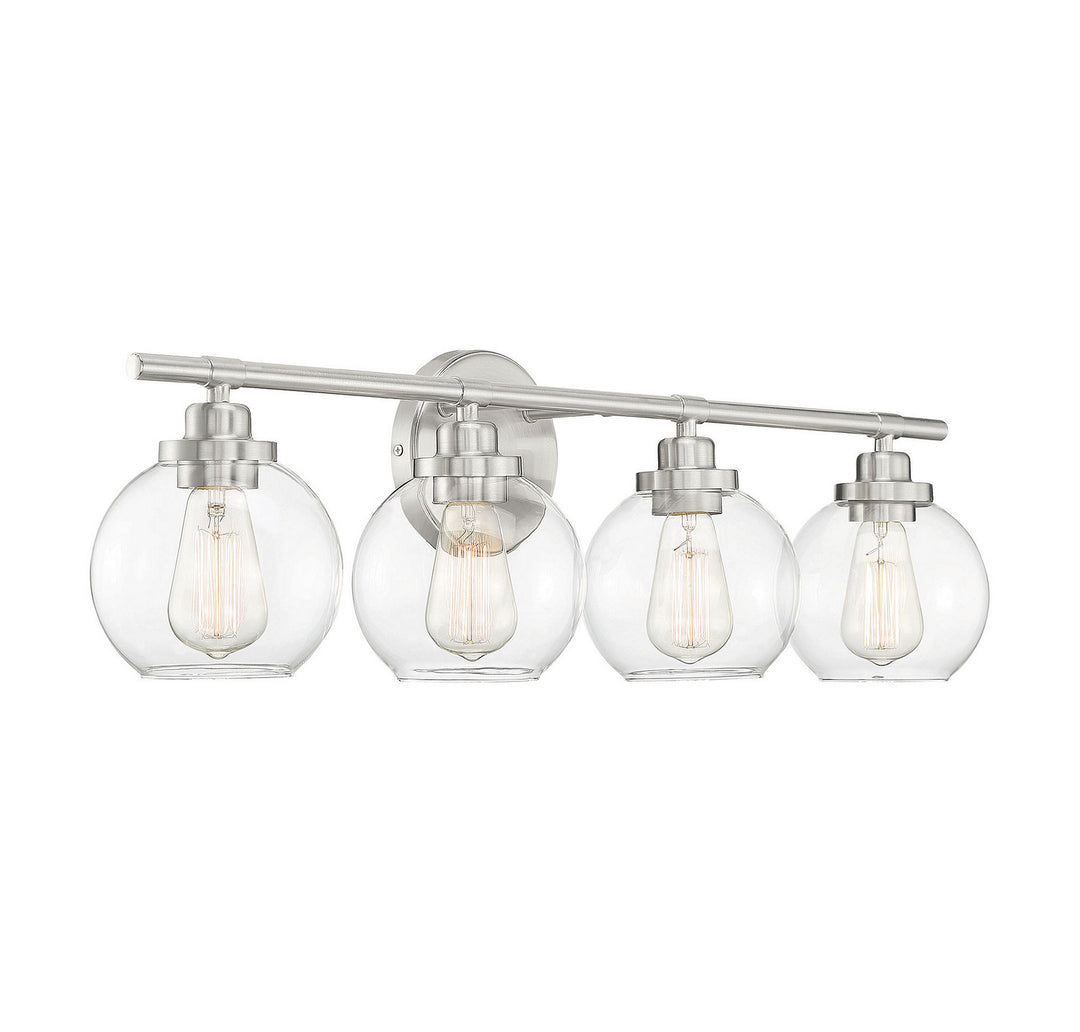 Savoy House Carson 8-4050-4-SN Bath Vanity Light 30 in. wide - Satin Nickel
