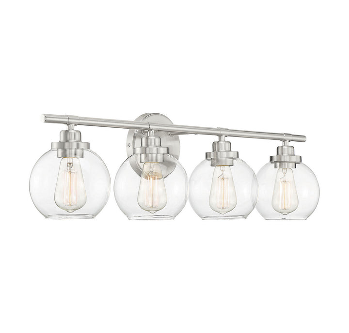 Savoy House Carson 8-4050-4-SN Bath Vanity Light 30 in. wide - Satin Nickel
