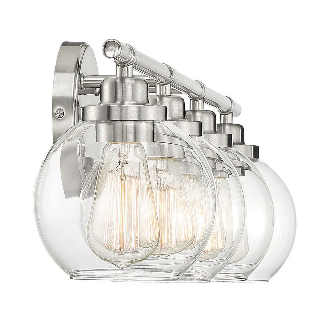 Savoy House Carson 8-4050-4-SN Bath Vanity Light 30 in. wide - Satin Nickel