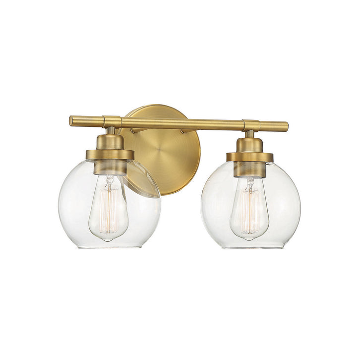 Savoy House Carson 8-4050-2-322 Bath Vanity Light 14 in. wide - Warm Brass