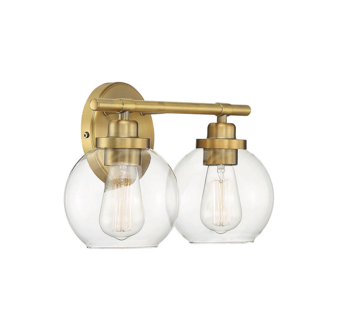 Savoy House Carson 8-4050-2-322 Bath Vanity Light 14 in. wide - Warm Brass