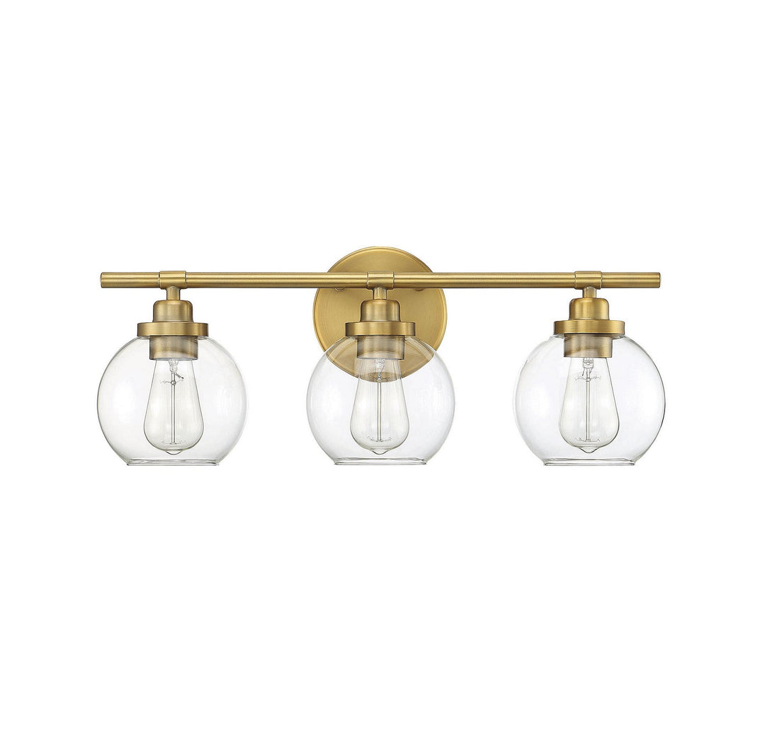 Savoy House Carson 8-4050-3-322 Bath Vanity Light 23 in. wide - Warm Brass