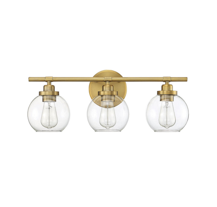 Savoy House Carson 8-4050-3-322 Bath Vanity Light 23 in. wide - Warm Brass