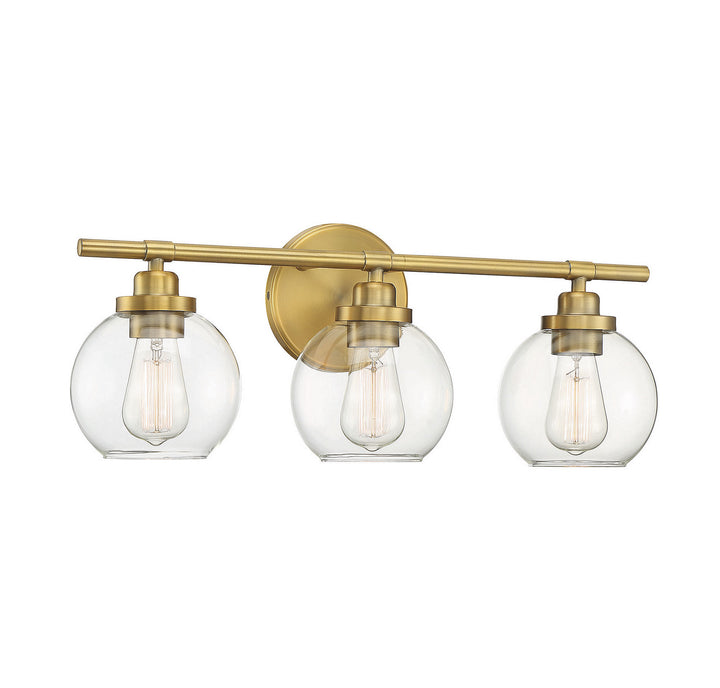 Savoy House Carson 8-4050-3-322 Bath Vanity Light 23 in. wide - Warm Brass