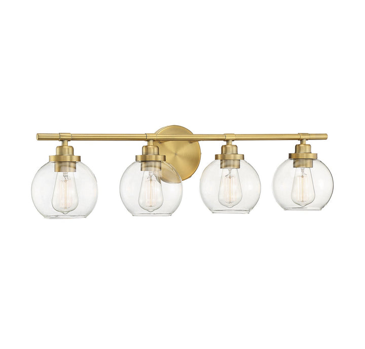 Savoy House Carson 8-4050-4-322 Bath Vanity Light 30 in. wide - Warm Brass