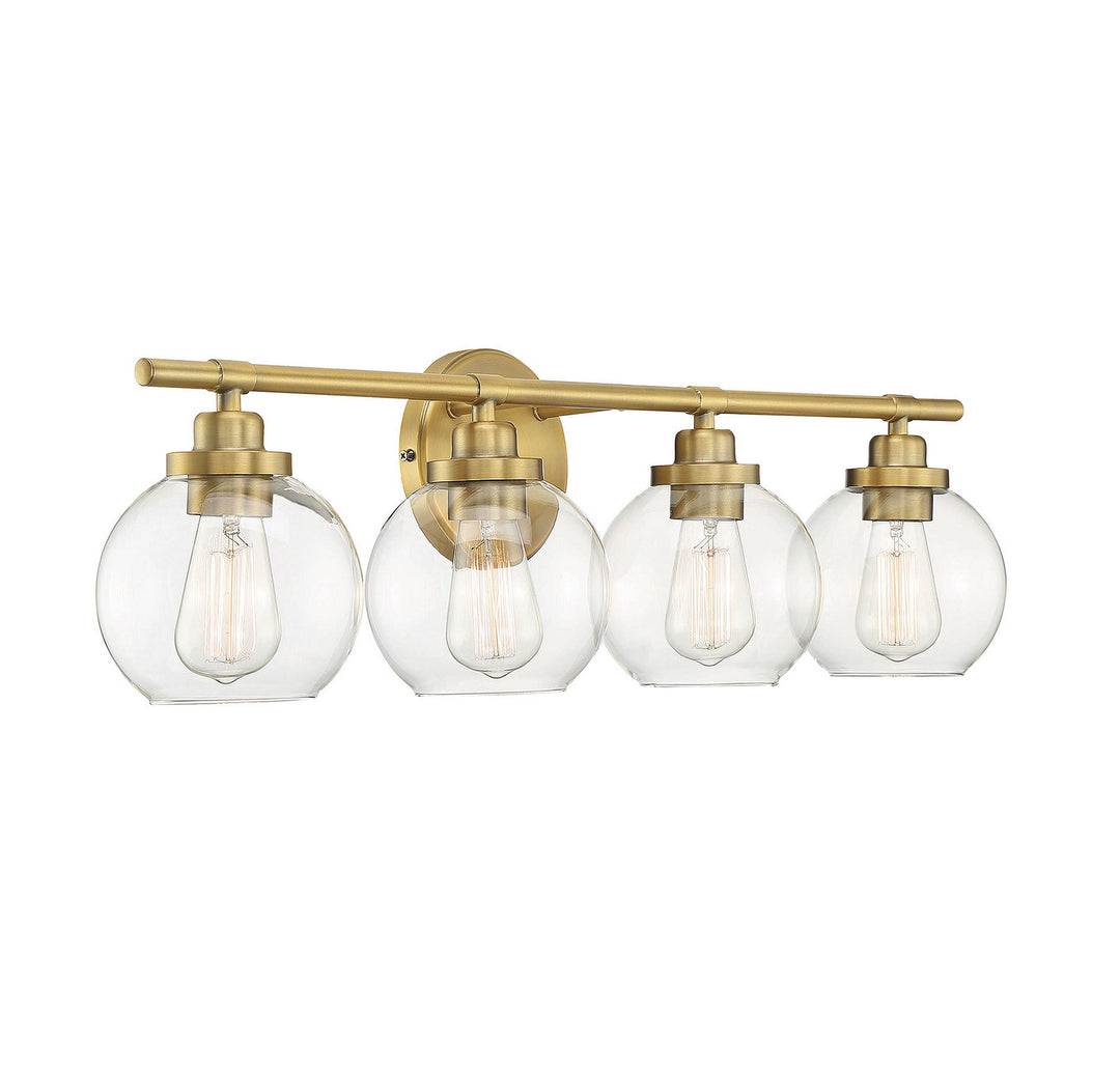 Savoy House Carson 8-4050-4-322 Bath Vanity Light 30 in. wide - Warm Brass